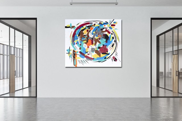 Kunst Action Painting XXL Kunst Action Painting XXL
