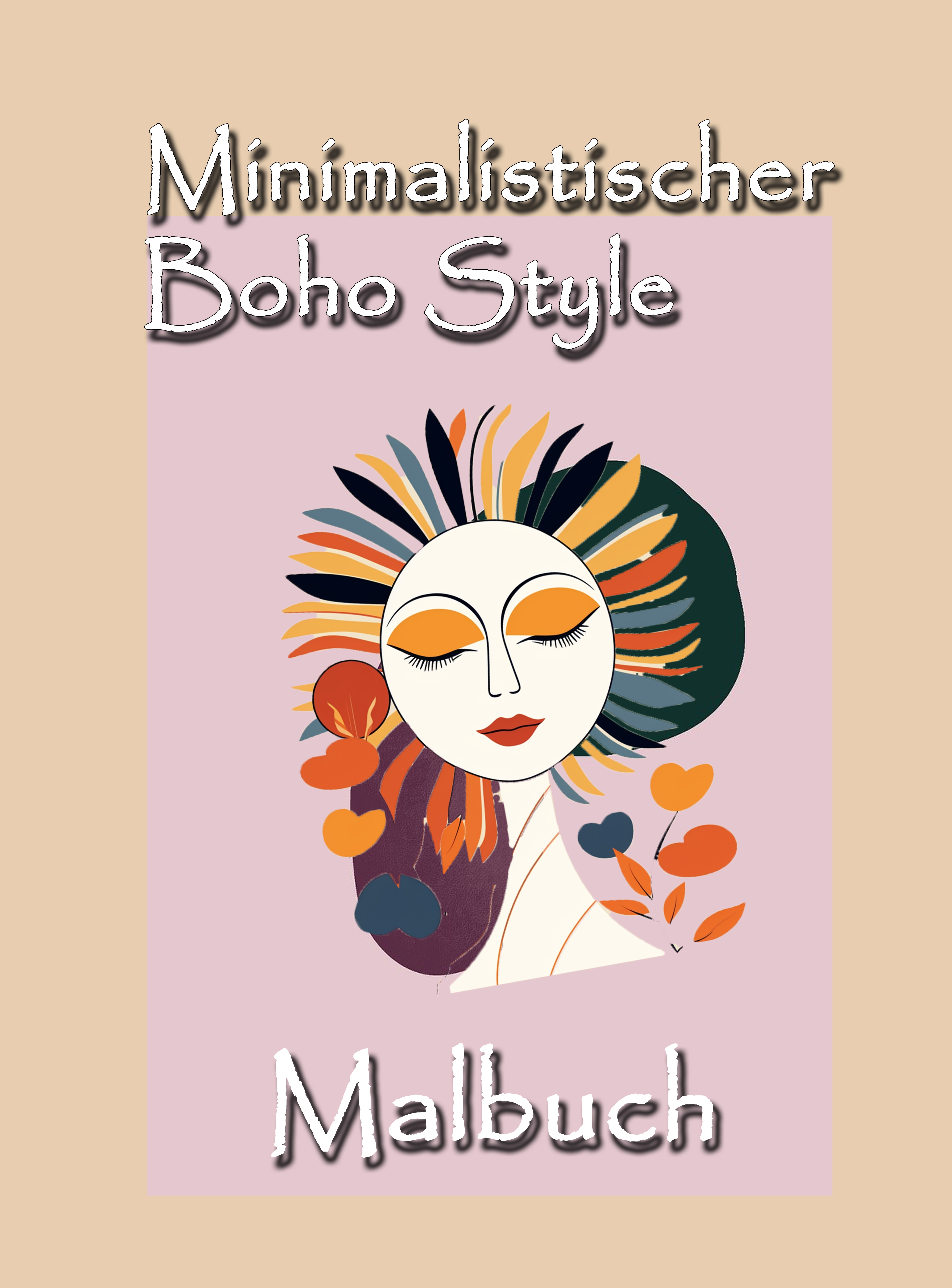 Malbuch Minimalistischer Boho Style Malbuch Minimalistischer Boho Style
