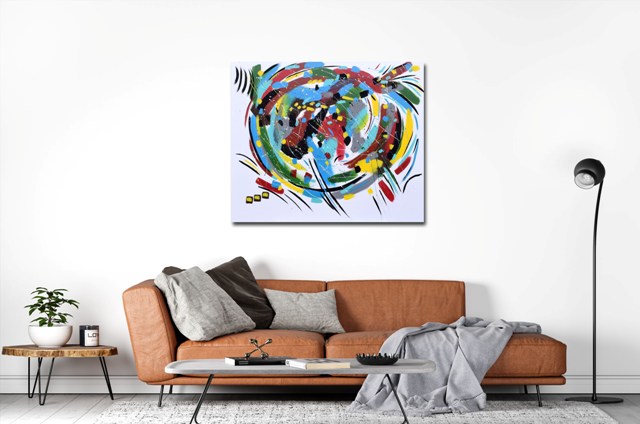 Buy modern art living room - Abstract No. 1382 