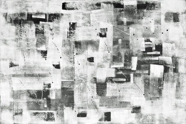 Buy XXL art online - black & white, structures - abstract no 1400 