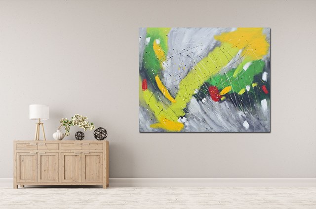 XXL painting with structures color - 1437 