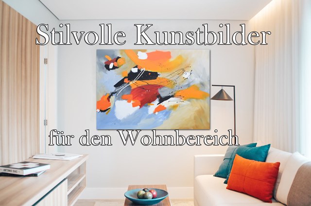 Stylish art pictures for the living area