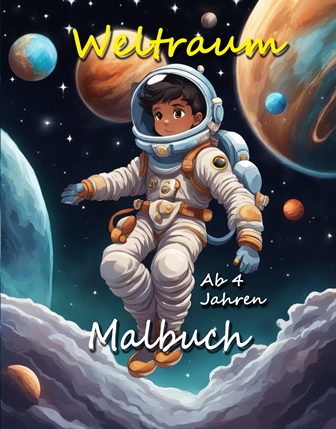 Weltraum Malbuch | Ausmalbuch für Kinder