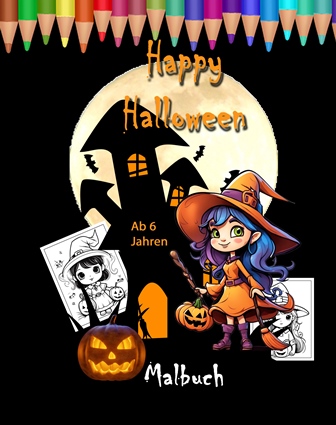 Happy Halloween Malbuch