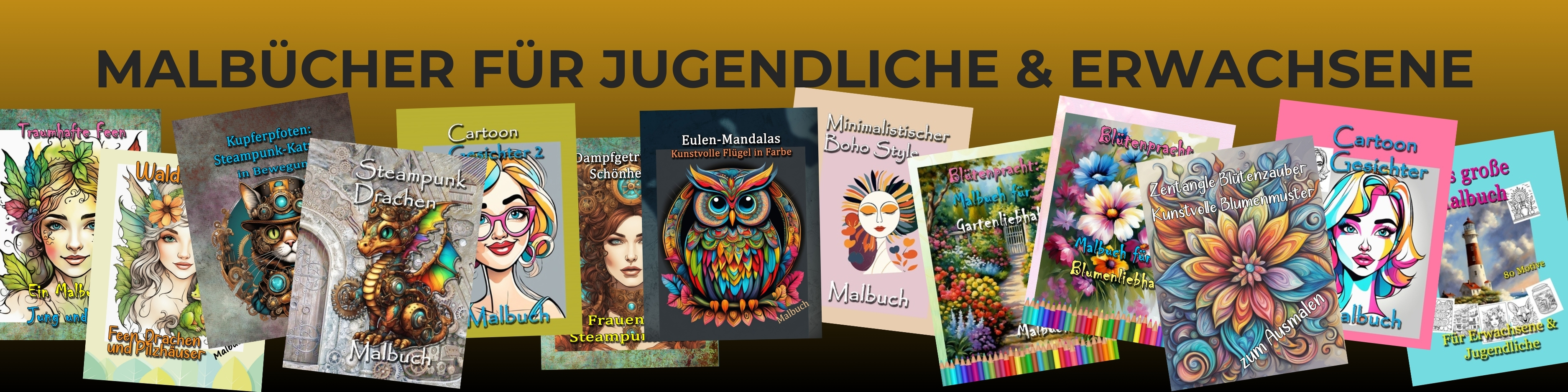 Malbücher für Jugendliche und Erwachsene- Peggy Liebenow
