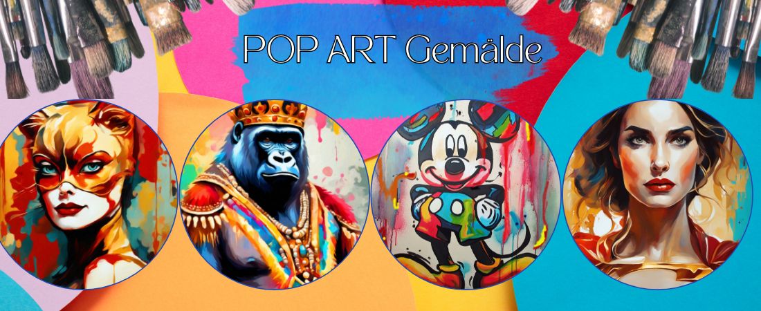 Pop art Gemälde von Handgemalt