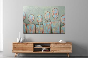Figürliche Kunst kaufen - Grün Einzelstück