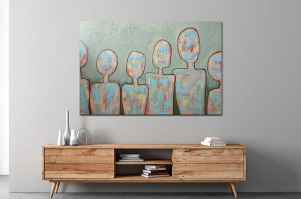 Figürliche Kunst kaufen - Grün Einzelstück