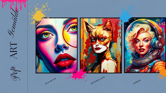 Buy pop art – hand-painted original artworks